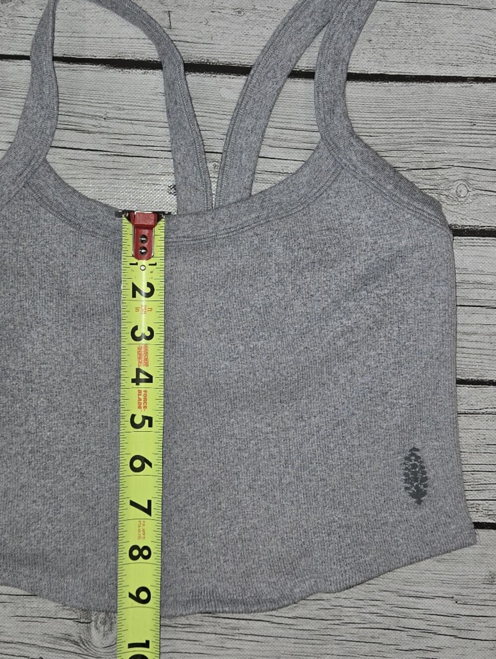 NWT FP Movement by Free People All Clear Solid Cami Heather Gray Womens M-L - Picture 5 of 6